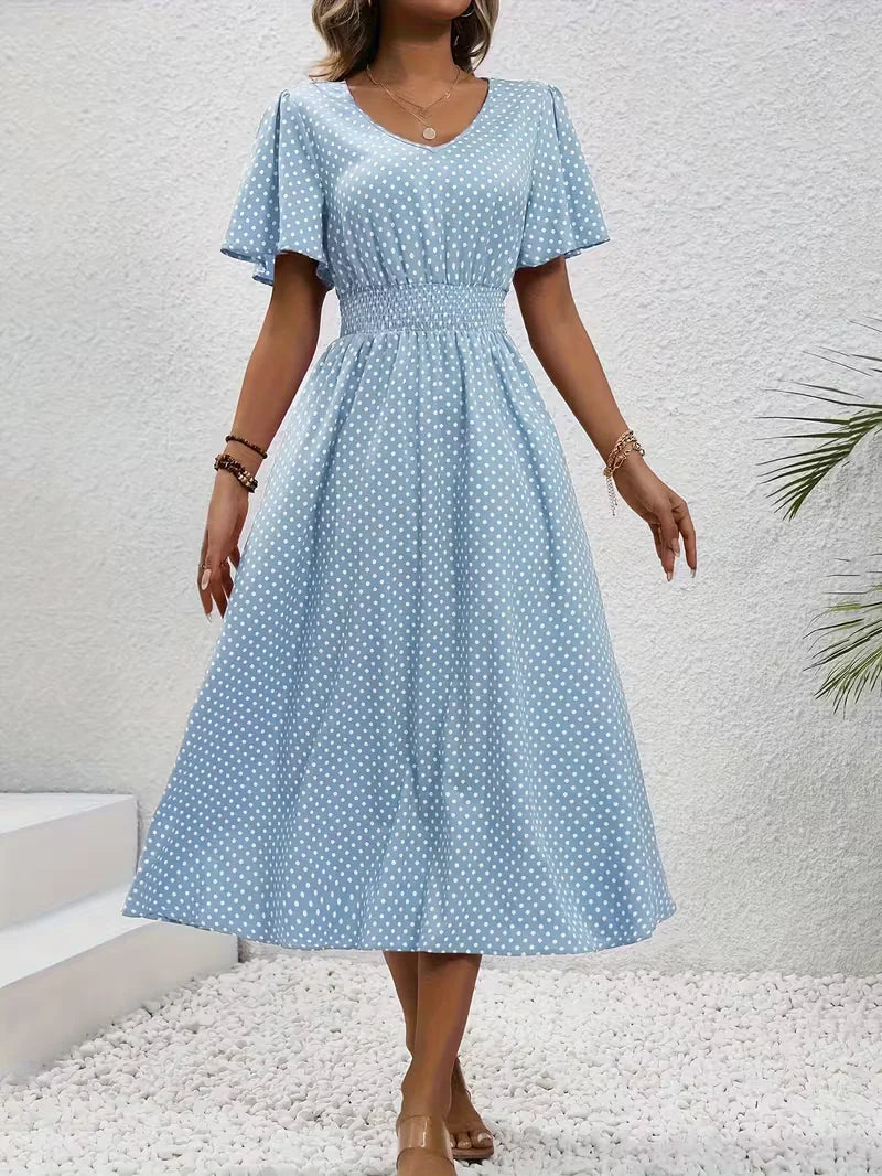Louna™ | Robe Élégante Pois Élisa