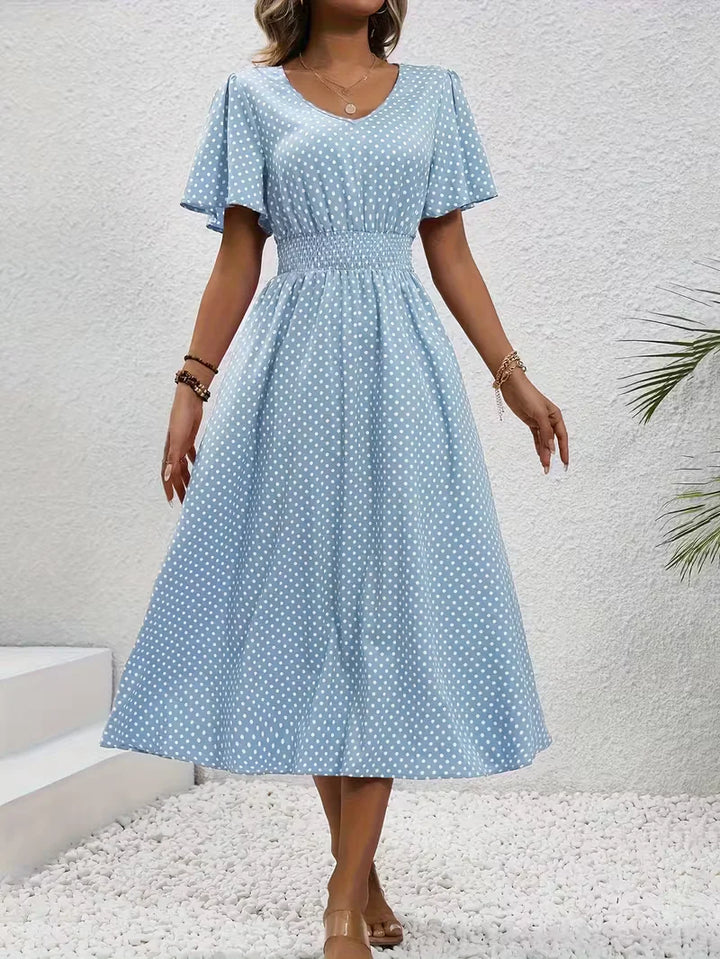 Louna™ | Robe Élégante Pois Élisa