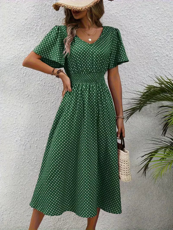 Louna™ | Robe Élégante Pois Élisa