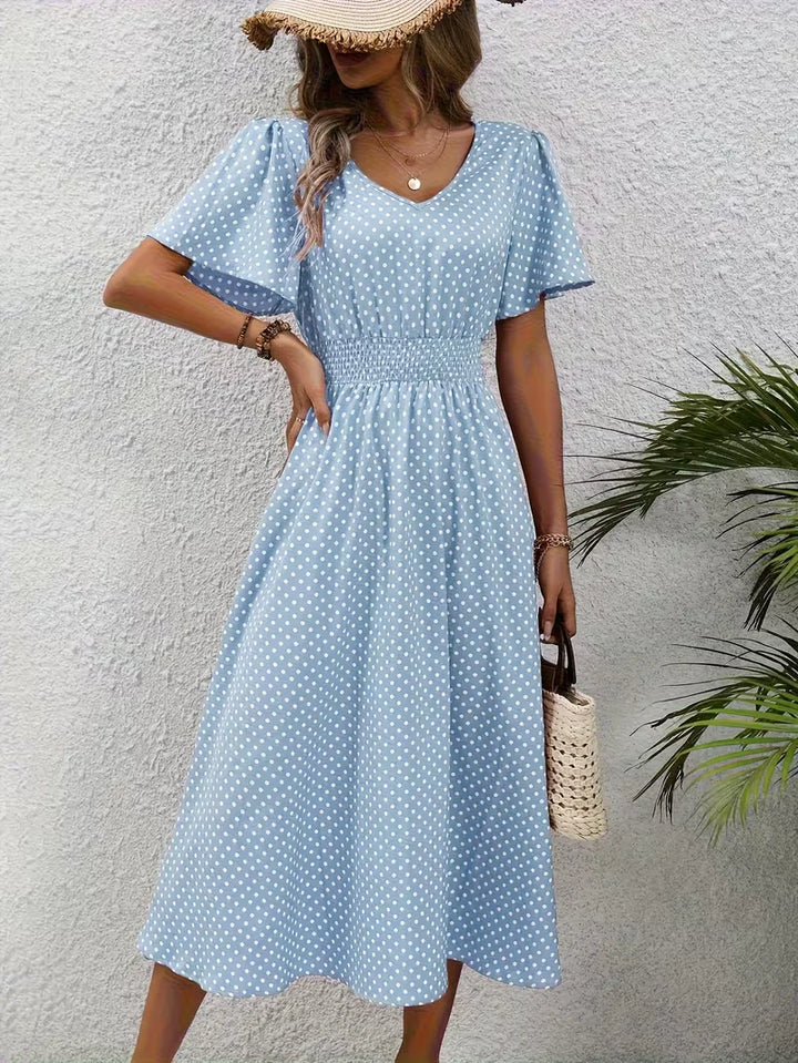 Louna™ | Robe Élégante Pois Élisa