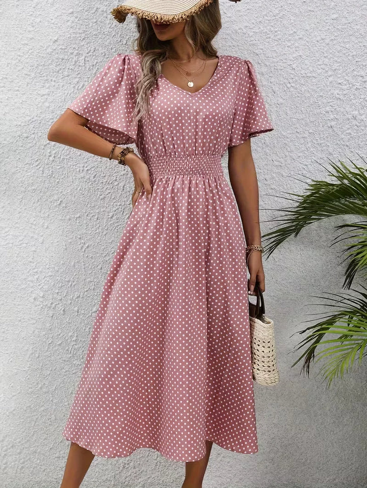 Louna™ | Robe Élégante Pois Élisa