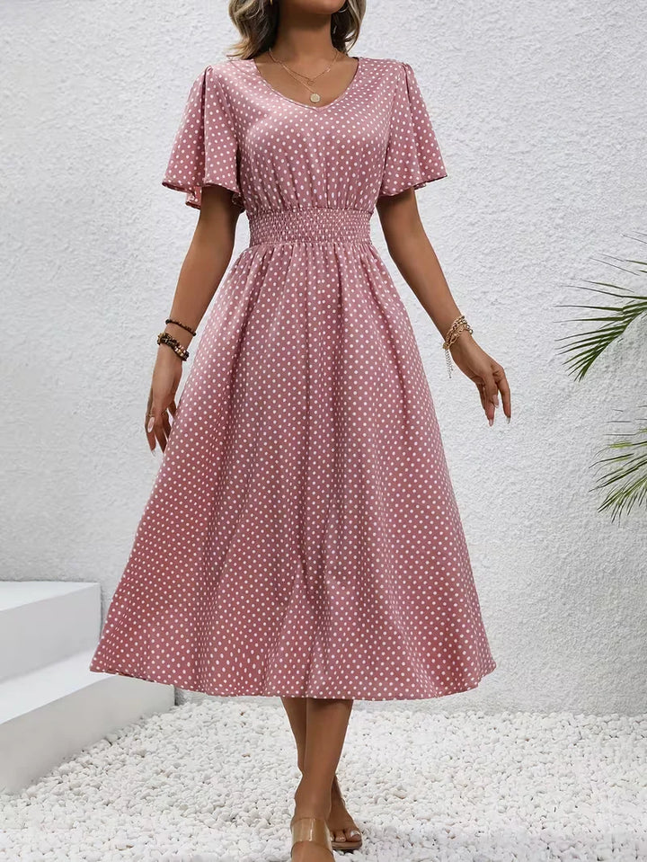 Louna™ | Robe Élégante Pois Élisa