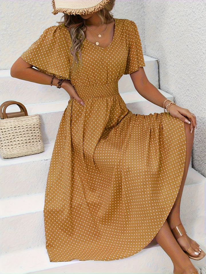 Louna™ | Robe Élégante Pois Élisa