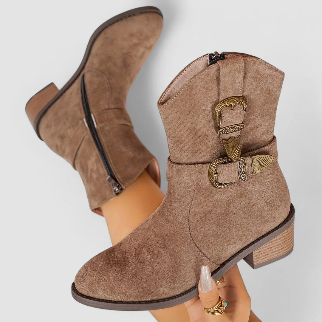 Auviero™ | Bottes Western Orthopédiques Rosa