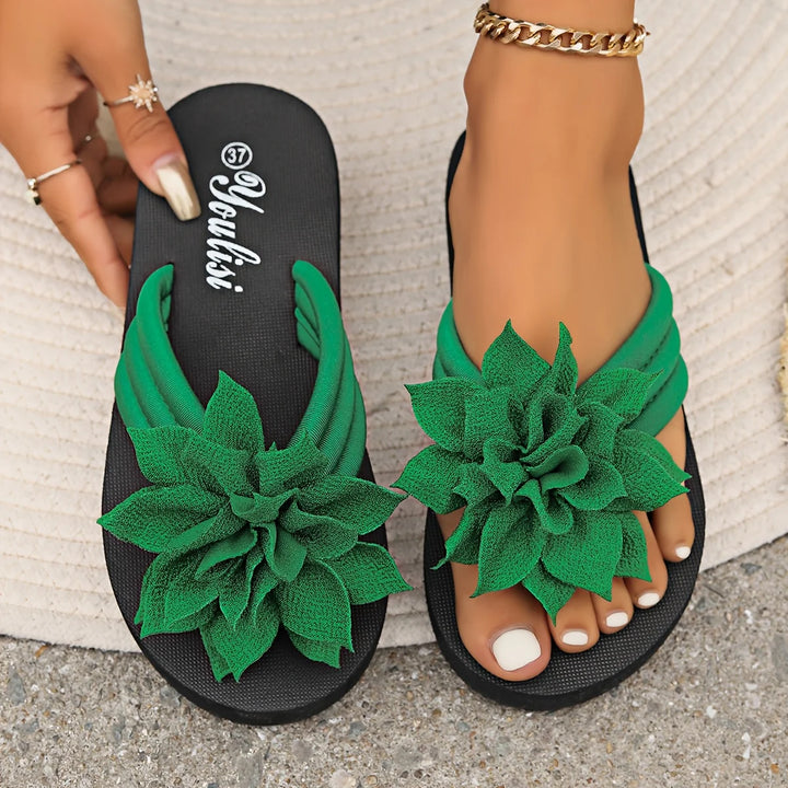 Héloïse™ | Sandales Fleur Élégante Livia