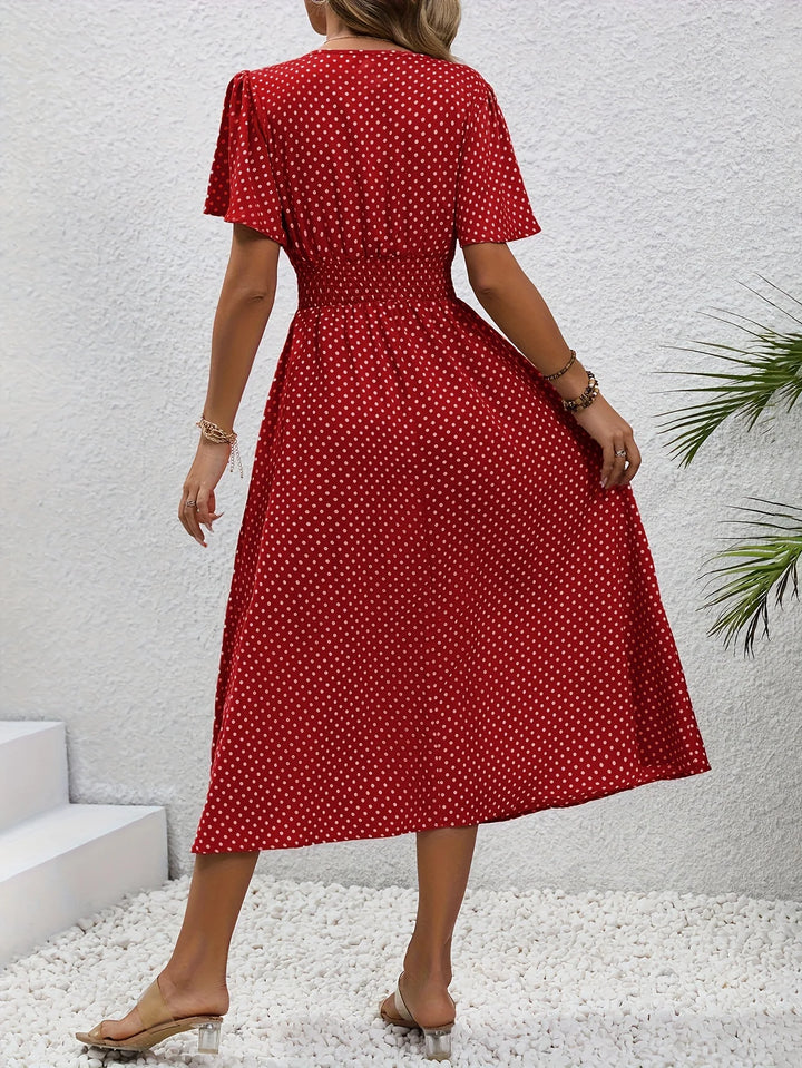 Louna™ | Robe Élégante Pois Élisa