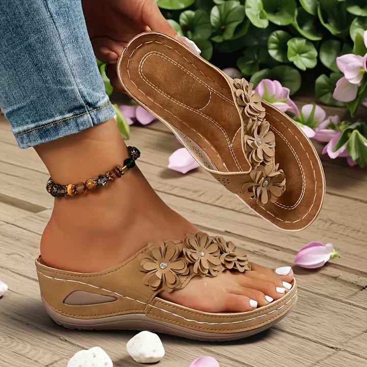 Alizée™ | Sandales Confort Fleuries Élora