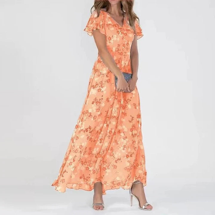 Romane™ | Robe Longue Fleurie Élina