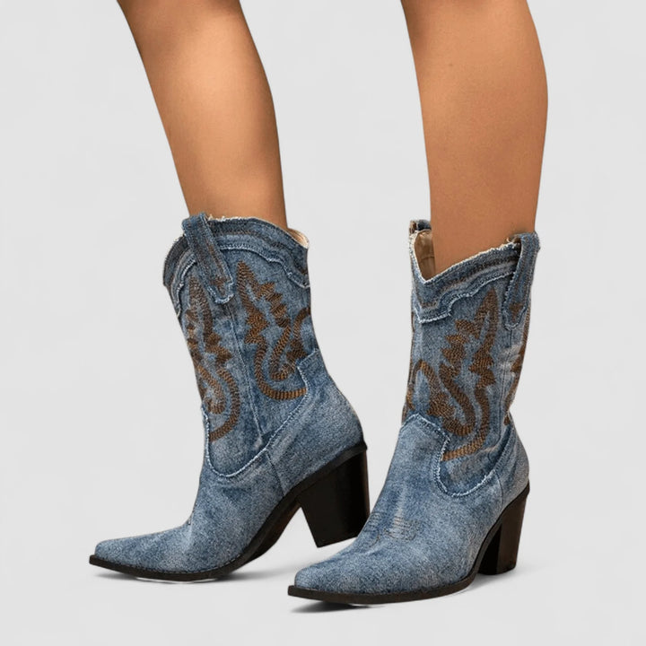 Auviero™ | Bottines en Denim Orthopédique Selena