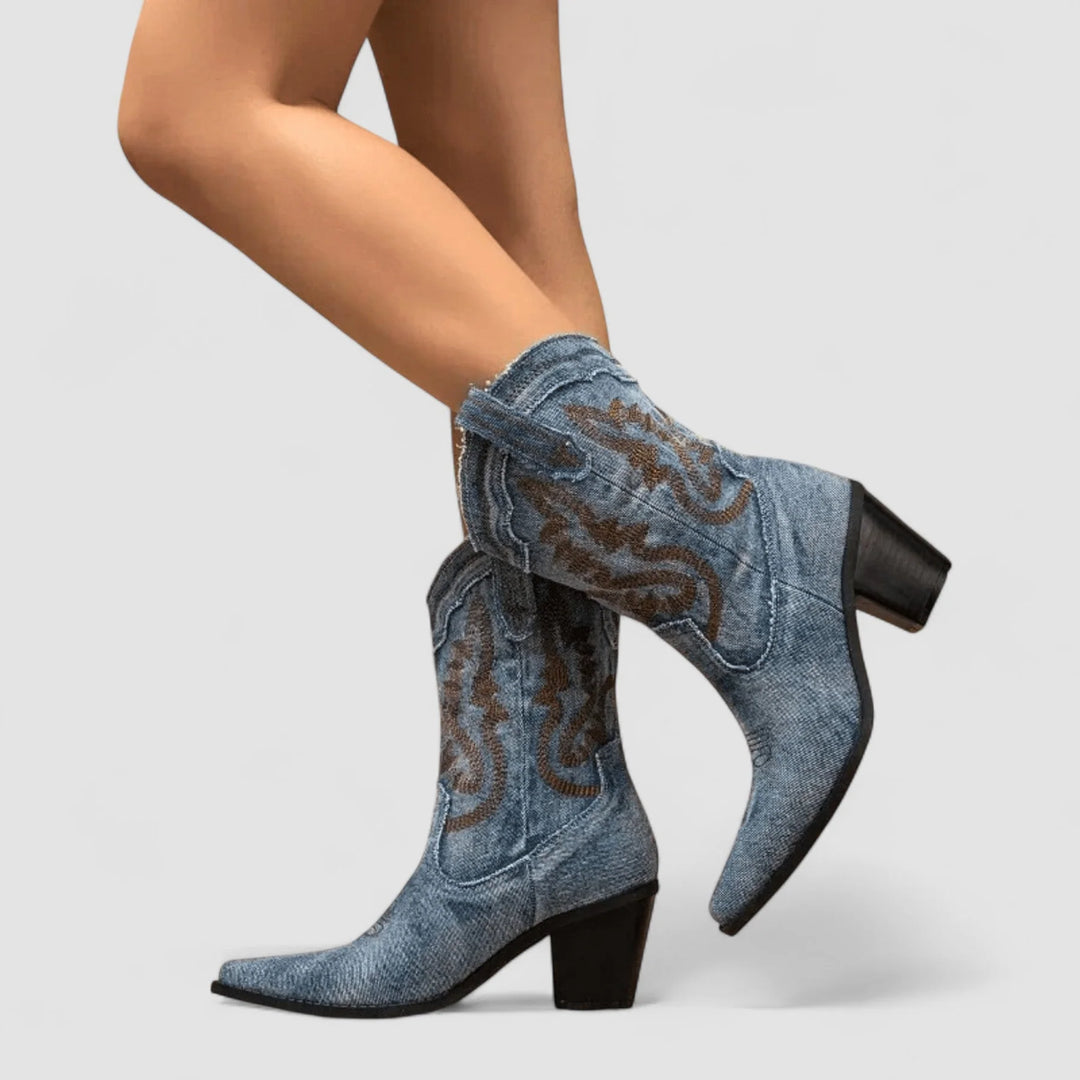 Auviero™ | Bottines en Denim Orthopédique Selena