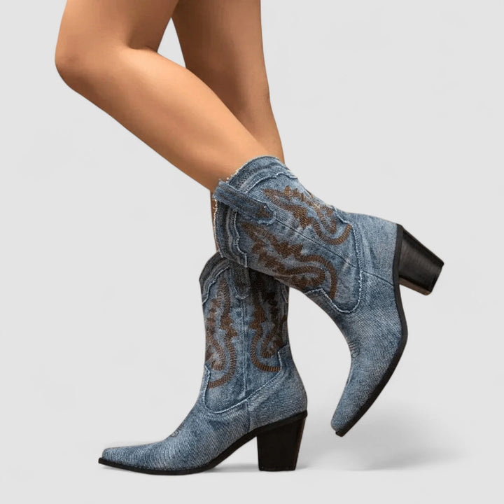 Auviero™ | Bottines en Denim Orthopédique Selena