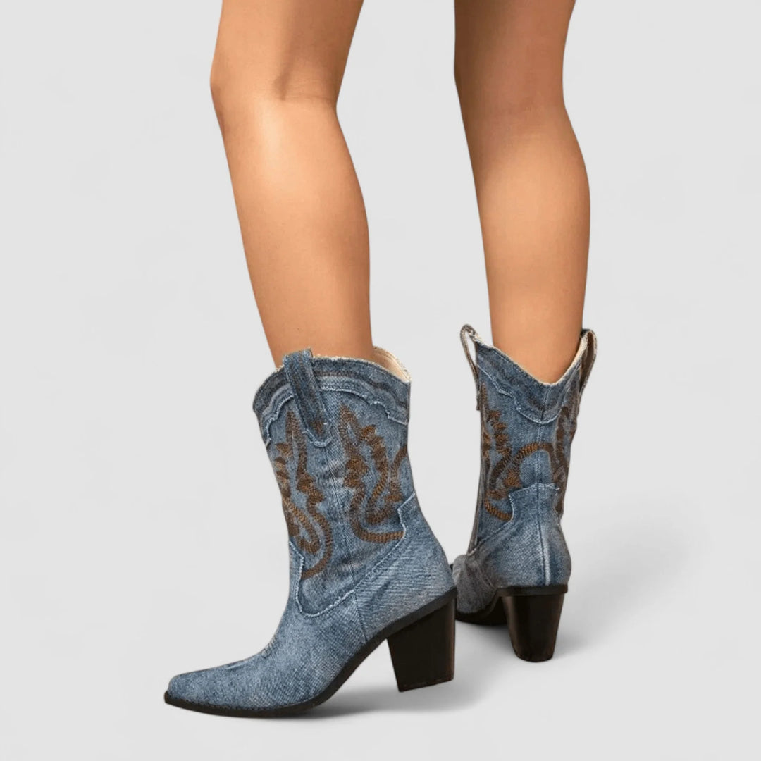 Auviero™ | Bottines en Denim Orthopédique Selena