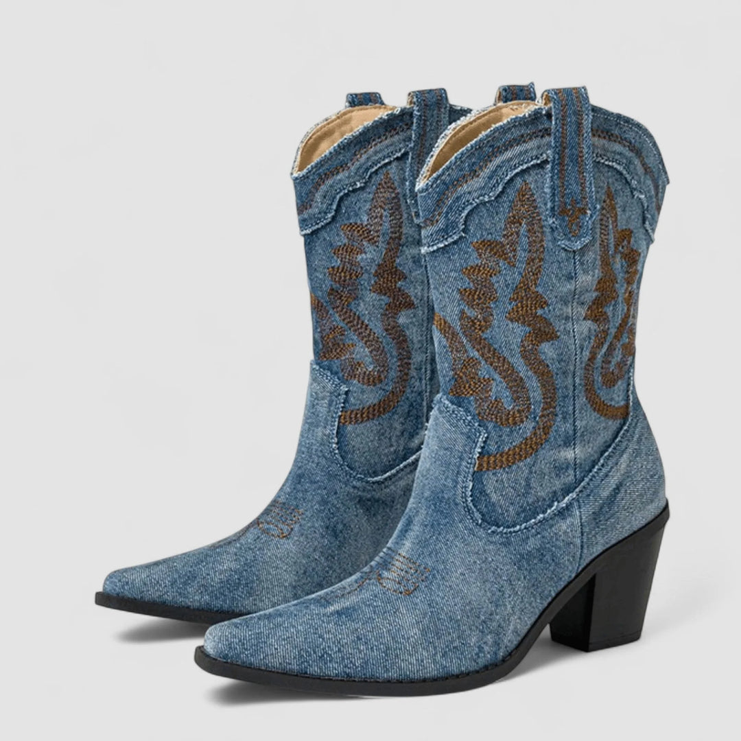 Auviero™ | Bottines en Denim Orthopédique Selena