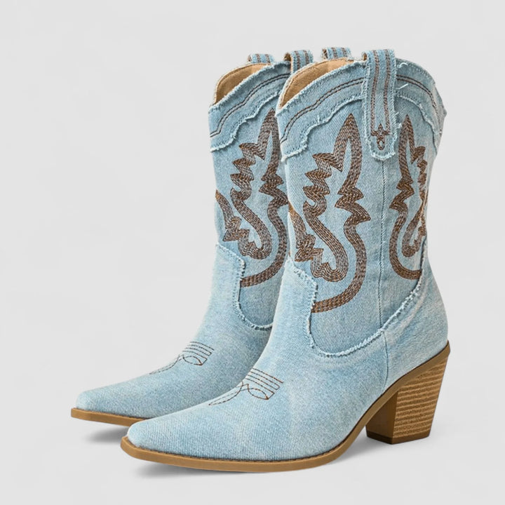 Auviero™ | Bottines en Denim Orthopédique Selena