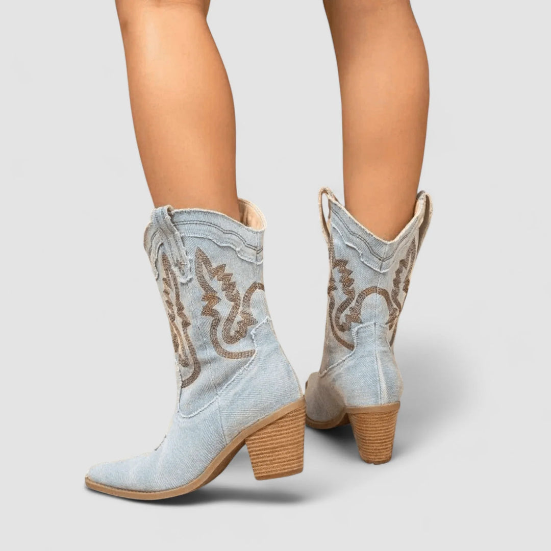 Auviero™ | Bottines en Denim Orthopédique Selena