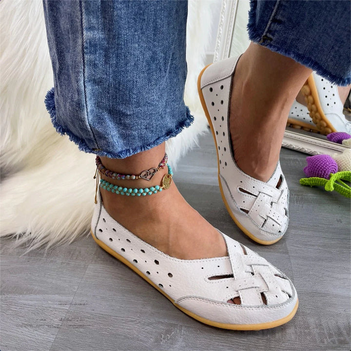 Auviero™ | Mocassins Élégants en Cuir Aéré