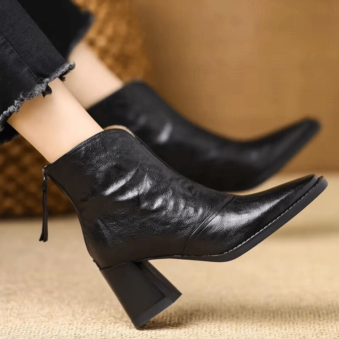 Auviero™ | Bottines Élégantes à Talon Moyen