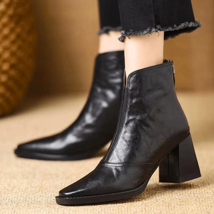 Auviero™ | Bottines Élégantes à Talon Moyen
