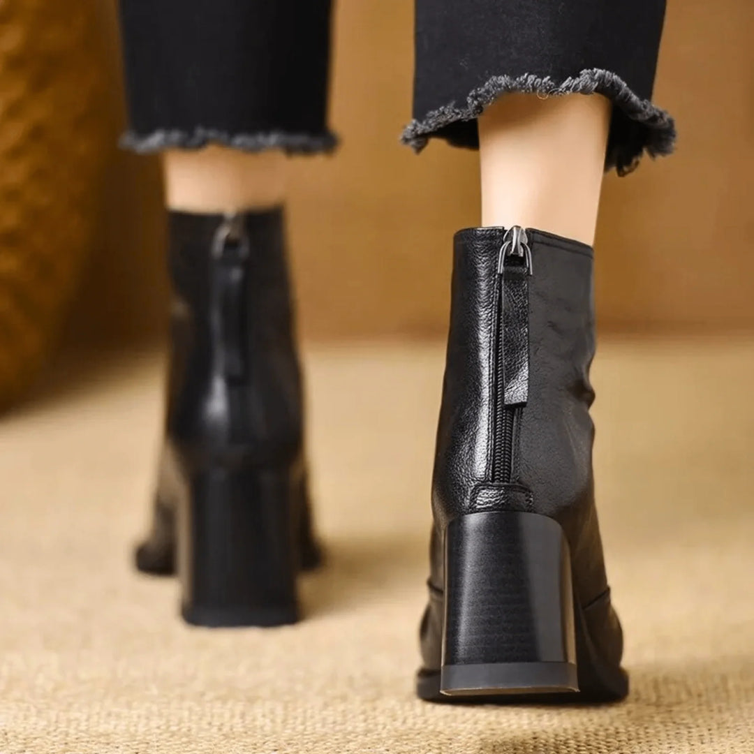 Auviero™ | Bottines Élégantes à Talon Moyen