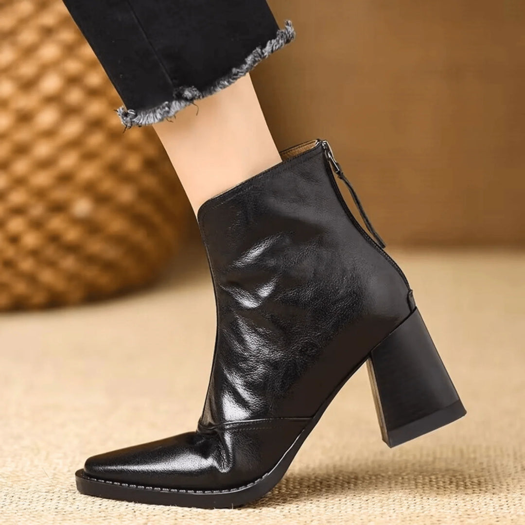 Auviero™ | Bottines Élégantes à Talon Moyen
