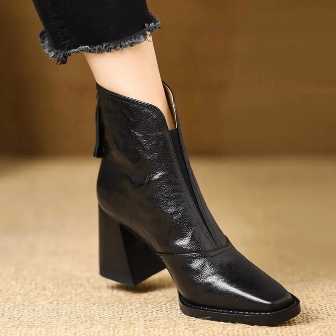 Auviero™ | Bottines Élégantes à Talon Moyen