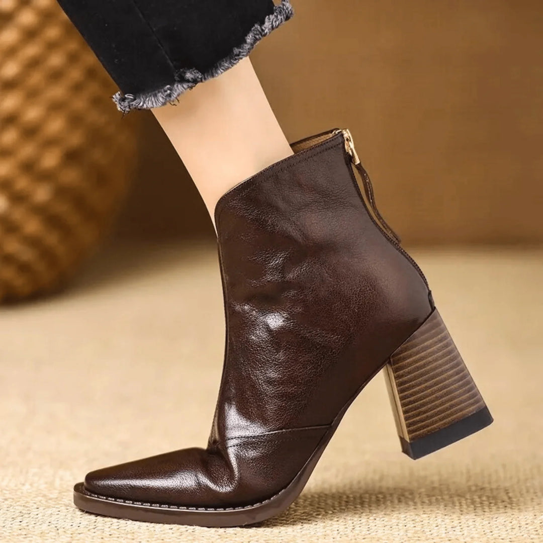 Auviero™ | Bottines Élégantes à Talon Moyen